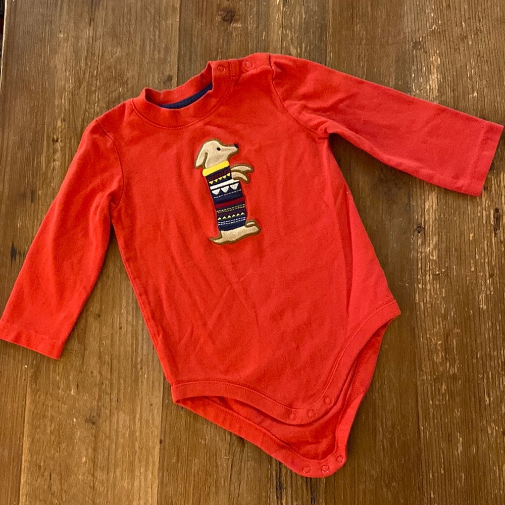 Gymboree long sleeve onesie, 12-18 months
